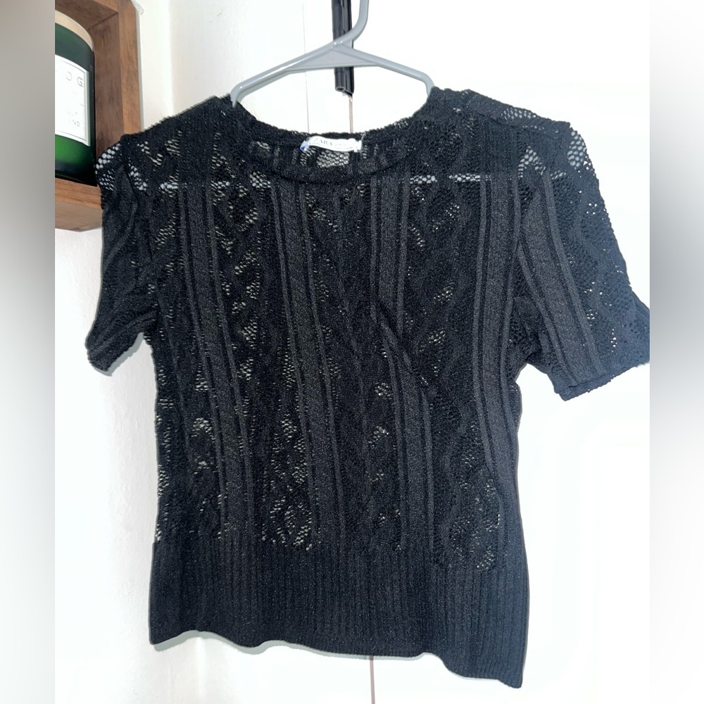 Sheer Zara top